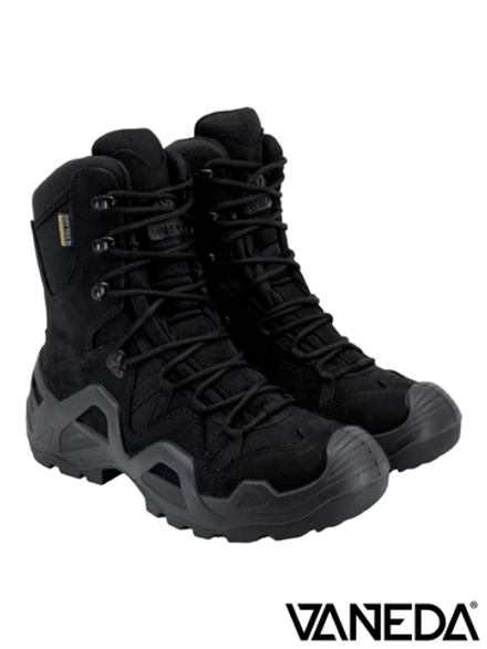 Берцы мембранные Vaneda 992 (высокие, красная коробка) Storm Dry Tex. Чёрный