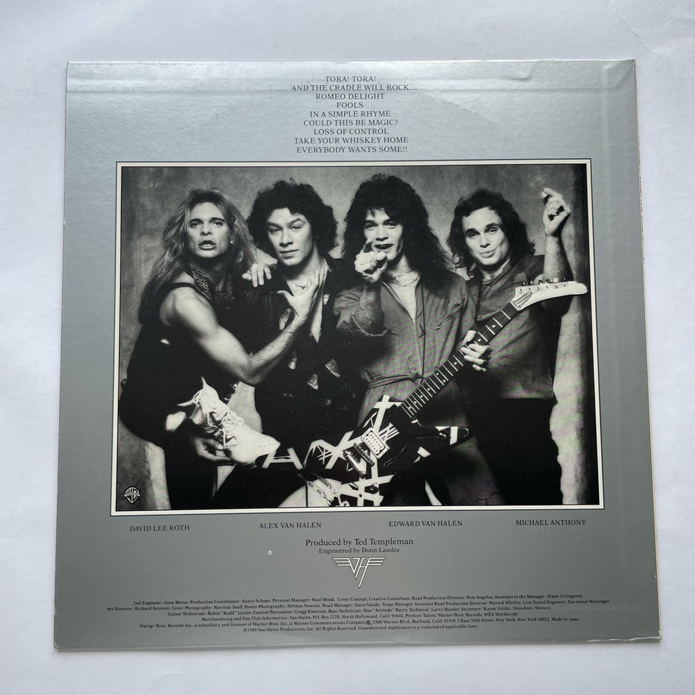Винтажная виниловая пластинка LP Van Halen Women And Children First (Япония 1983) (Без Оби)