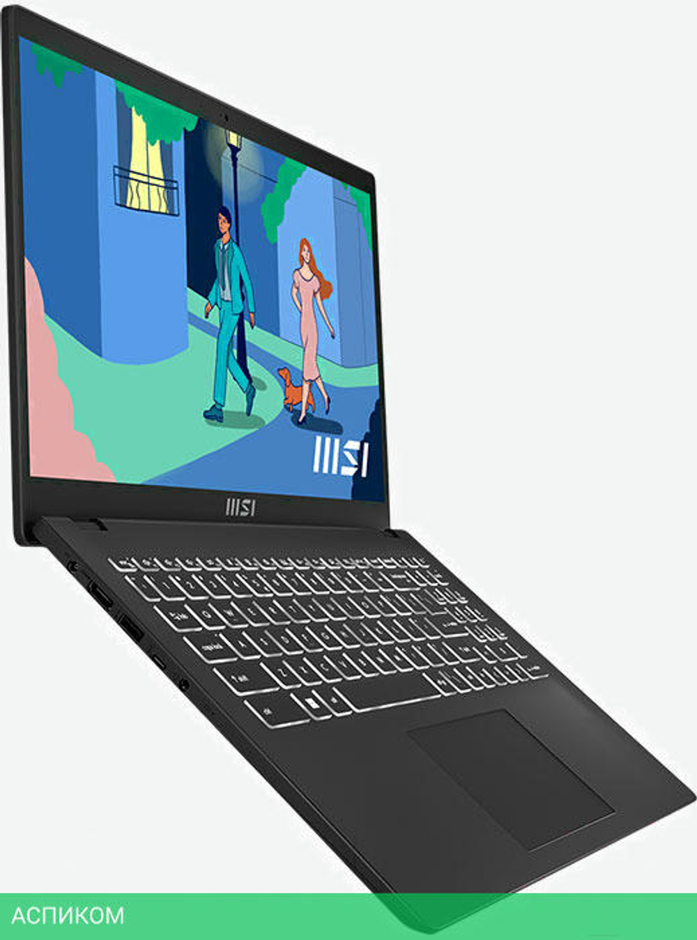 Ноутбук MSI MS-15HK Modern 15 B7M-260XBY Windows 11 Pro Classic Black (9S7-15HK12-260)