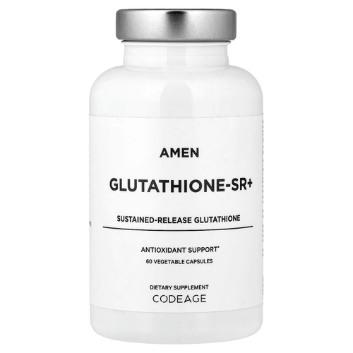 Codeage, Amen, Glutathione-SR+, 60 растительных капсул (250 мг в 1 капсуле)