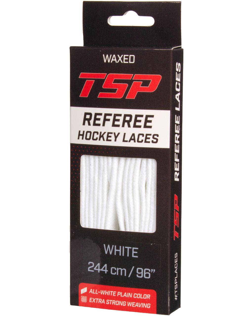 TSP Шнурки хоккейные судейские с пропиткой REFEREE Waxed