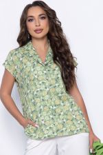 Блуза Мелита (зеленая) Б10801 LT Collection