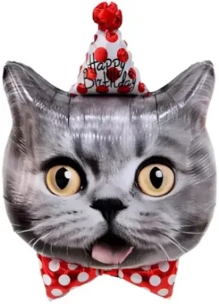 Фигура "Котик в праздничном колпачке"