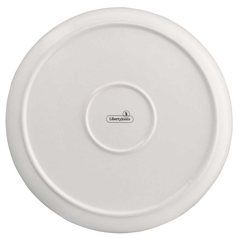 Набор из 2-х фарфоровых тарелок LJ_RI_PL26, 26 см, белый