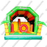 Коммерческий надувной батут "Зверинец с крышей"