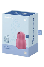 Малиновый вакуумный стимулятор клитора Satisfyer Pro To Go 1 (Цвет: малиновый)