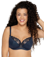 Темно-синий бюстгальтер Freesia с чашками на тонком поролоне (Размер: 70F) (Цвет: темно-синий)