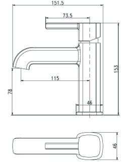 Смеситель для раковины Aquanet Minima AF130-10C