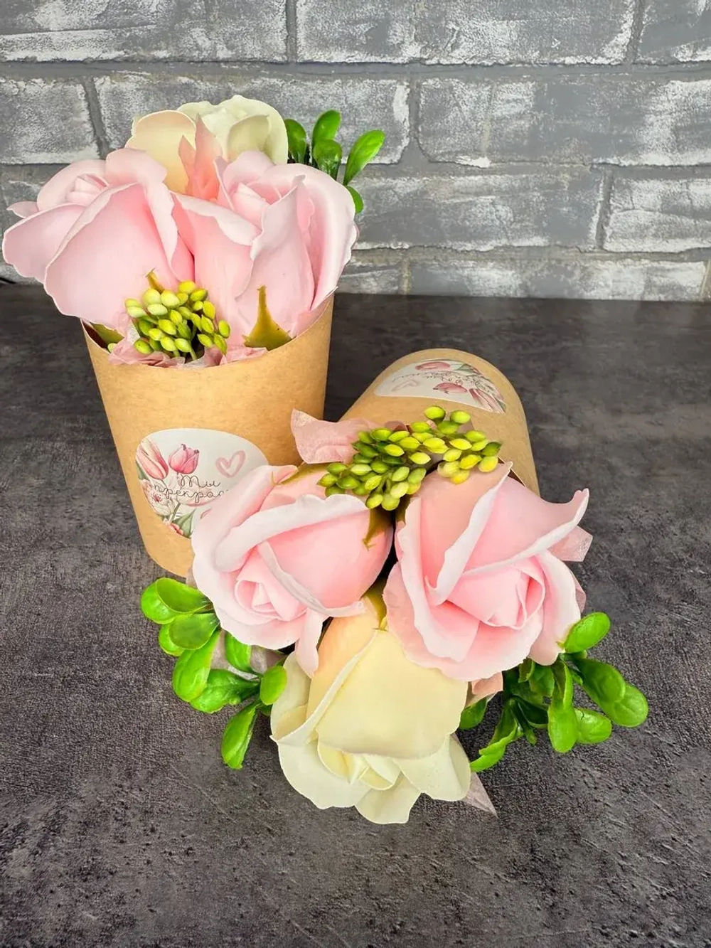 Букет из мыльных роз, набор 2 шт.