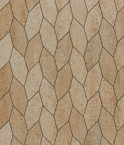 Тротуарная плитка ВЫБОР, форма Скошенный шестиугольник, h=60мм