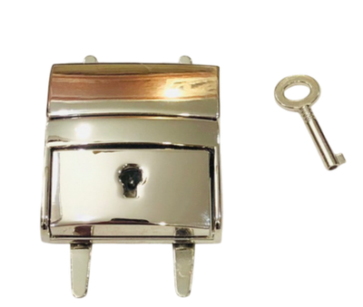 Замок для сумок 0649 (42*42), никель