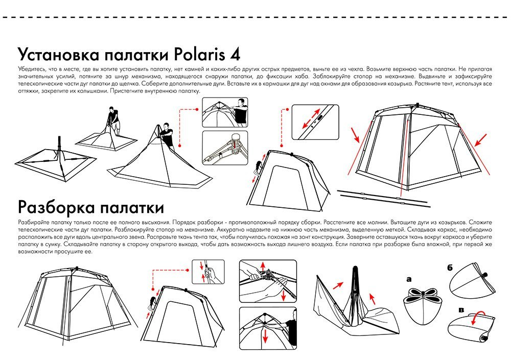 Большая палатка для отдыха на природе FHM Polaris 4