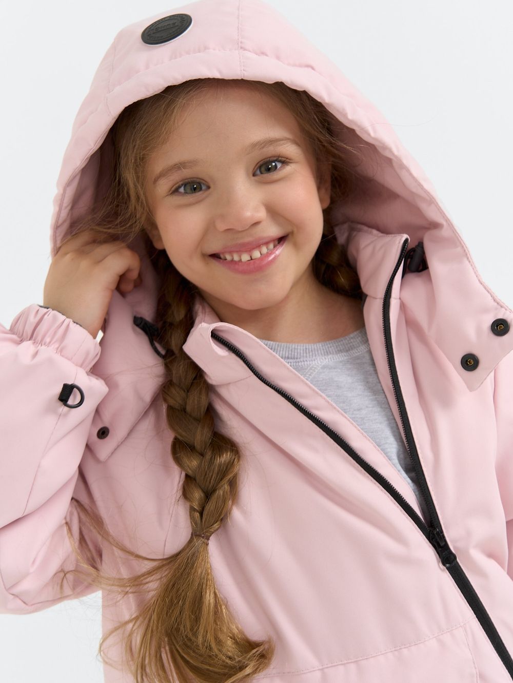 Комбинезон зимний с карманом "Пудра"