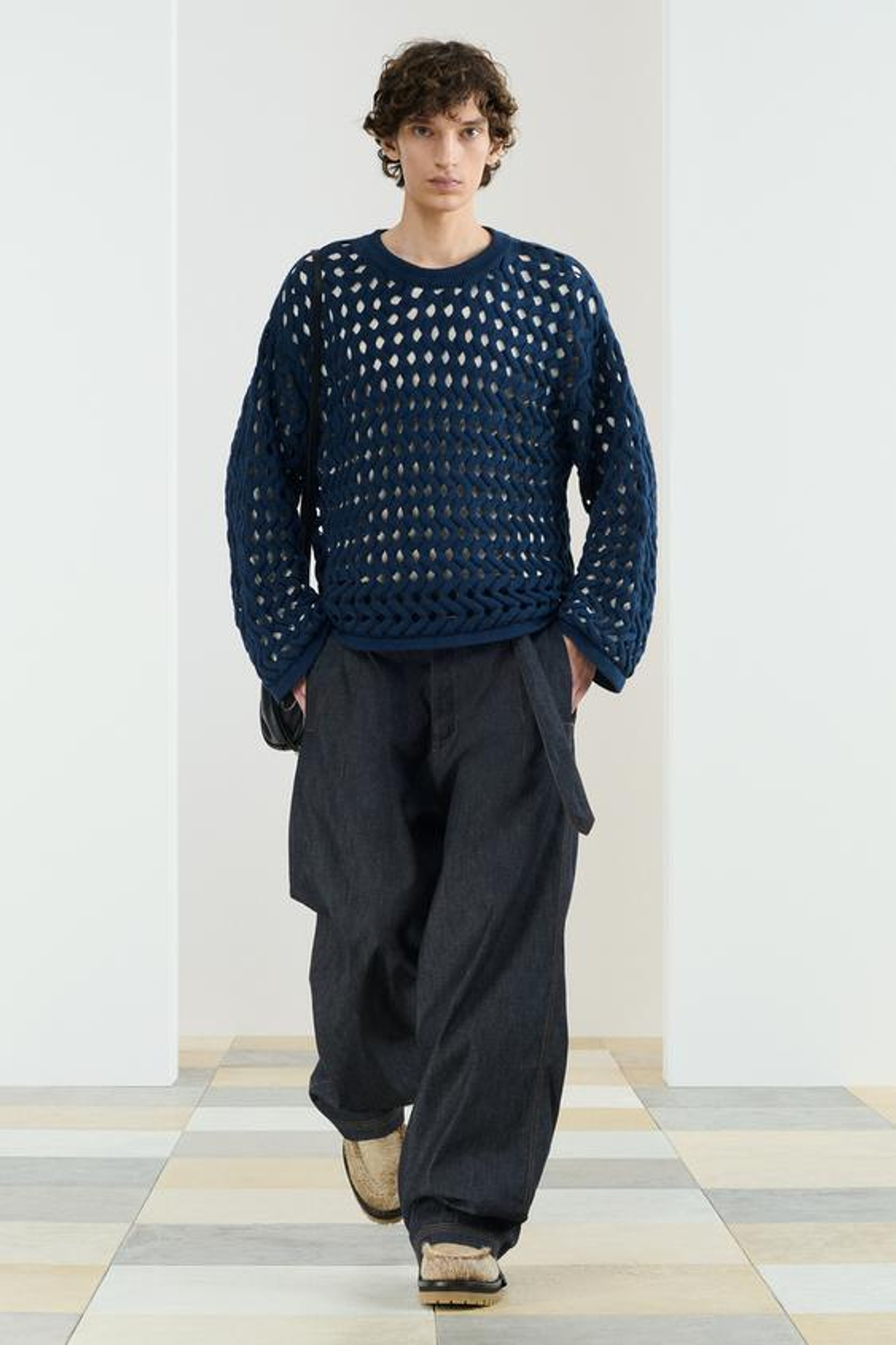 ZARA СВИТЕР СВОБОДНОГО КРОЯ ИЗ ХЛОПКА, МОРСКОЙ/ЯРКО-СИНИЙ