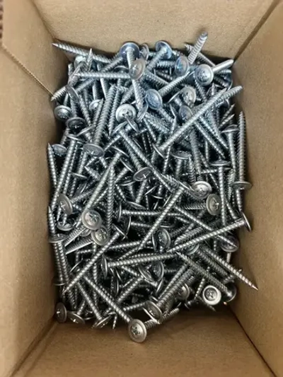 Саморезы с прессшайбой, острые, оцинкованные, с частой резьбой (по дереву и металлу) 4.2х41 мм (1 кг)