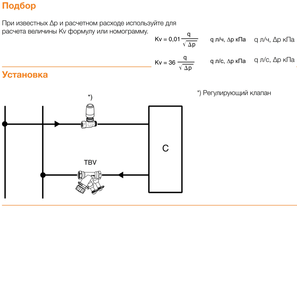 Клапан балансировочный ручной TBV NF , внутренняя резьба, DN 20, Kvs 3,4 м3/ч, Tmax 120C, PN16