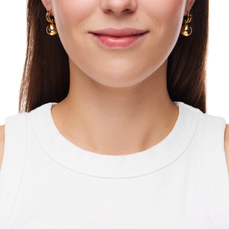 Серьги-кольца Мини Лира – Золото