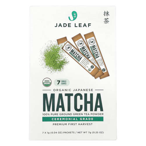 Jade Leaf Matcha, Органический японский матча, 7 пакетиков по 1 г (0,04 унции)