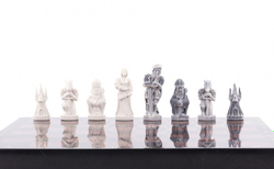 Настольные шахматы "Средневековье" камень лемезит G 119961