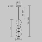 Подвесной светильник Maytoni MOD307PL-L36B3K