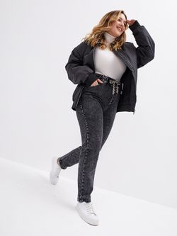 Джинсы на резинке больших размеров