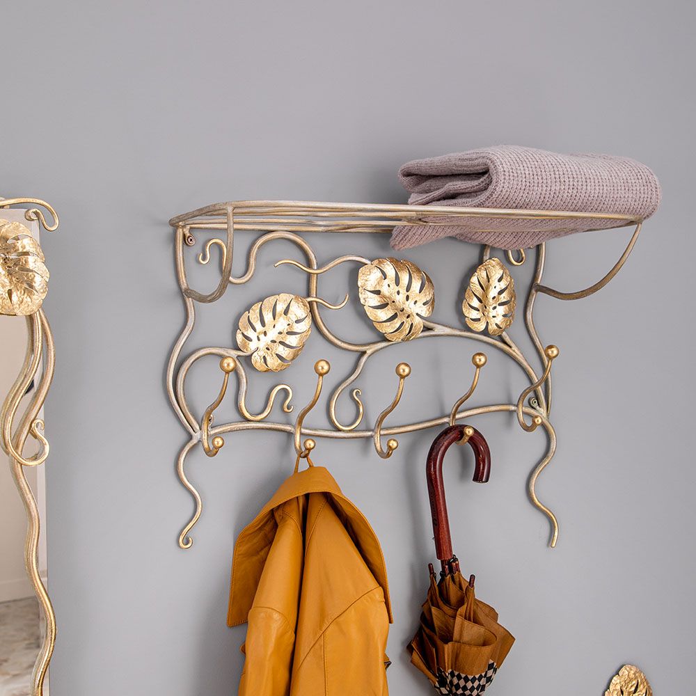 Вешалка настенная Monstera Deliciosa (Монстера) Айвори