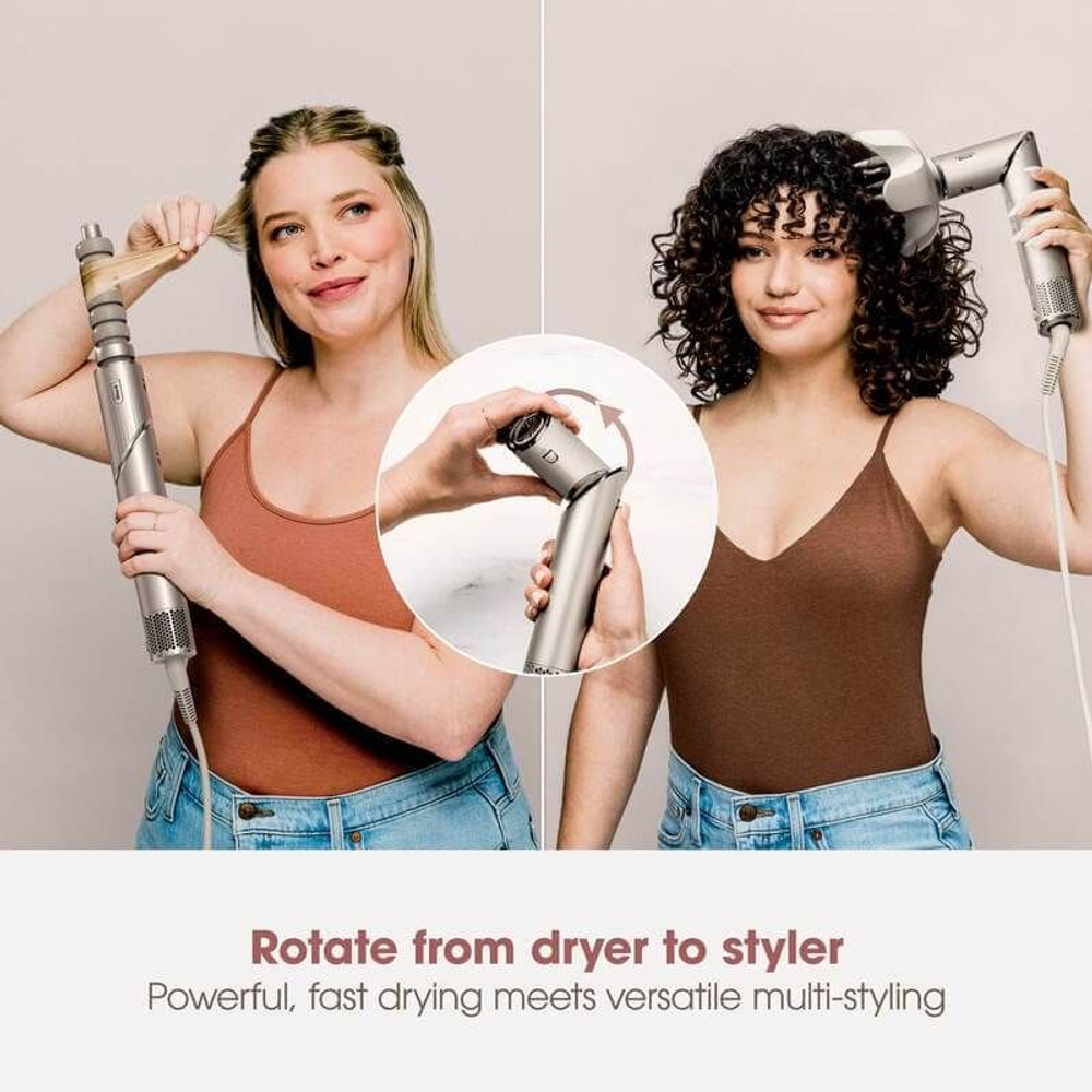 Набор для укладки и сушки волос 5 в 1 Shark FlexStyle 5-in-1 Air Styler & Hair Dryer with Storage Case - Stone