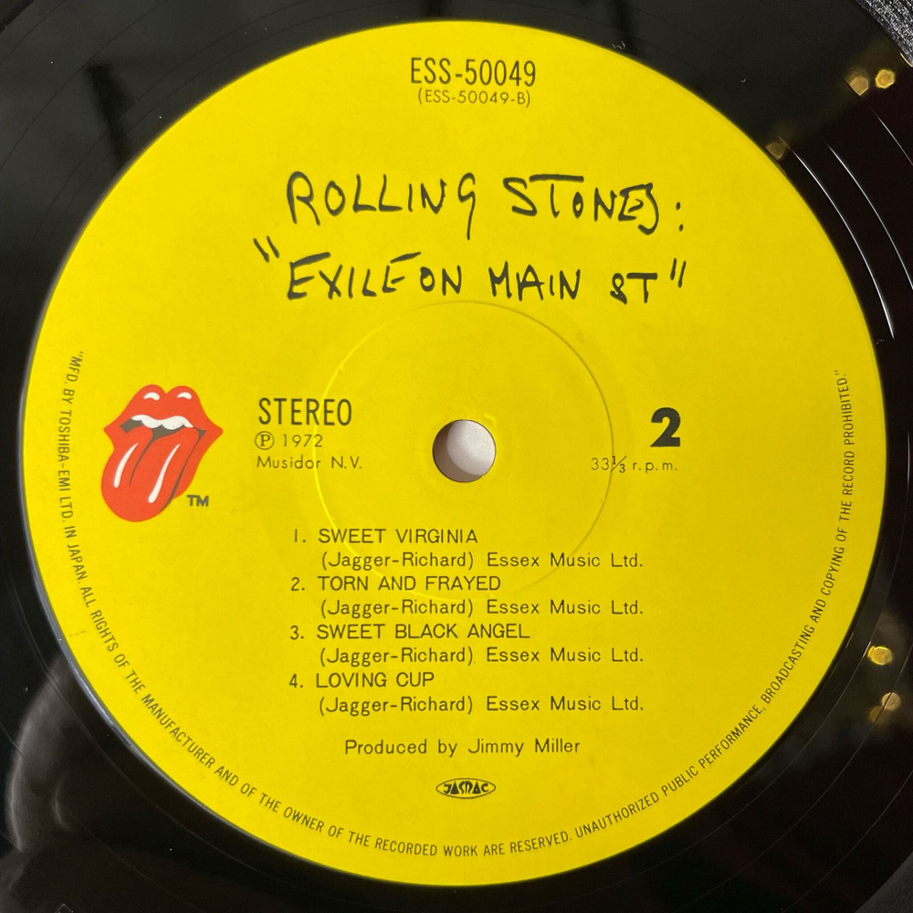 Винтажная виниловая пластинка LP The Rolling Stones Exile On Main St. (Japan 1979) (Obi)
