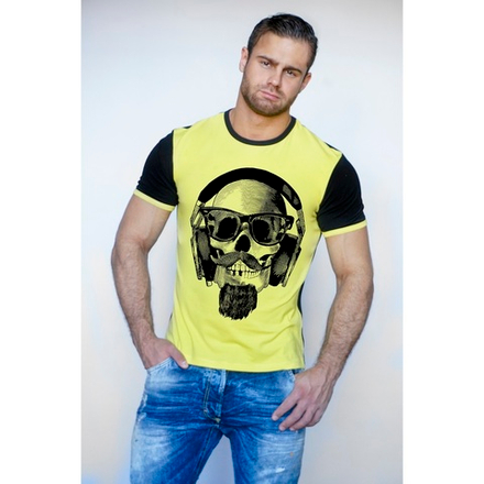 Мужская футболка желтая Scandaloso yb161m-EP