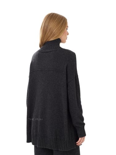 Темно-серый кашемировый костюм свободного кроя