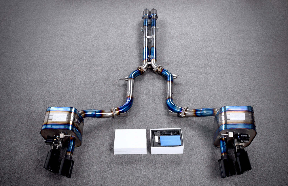 Спортивная выхлопная система с заслонками для Porsche Panamera 970 Порше Панамера