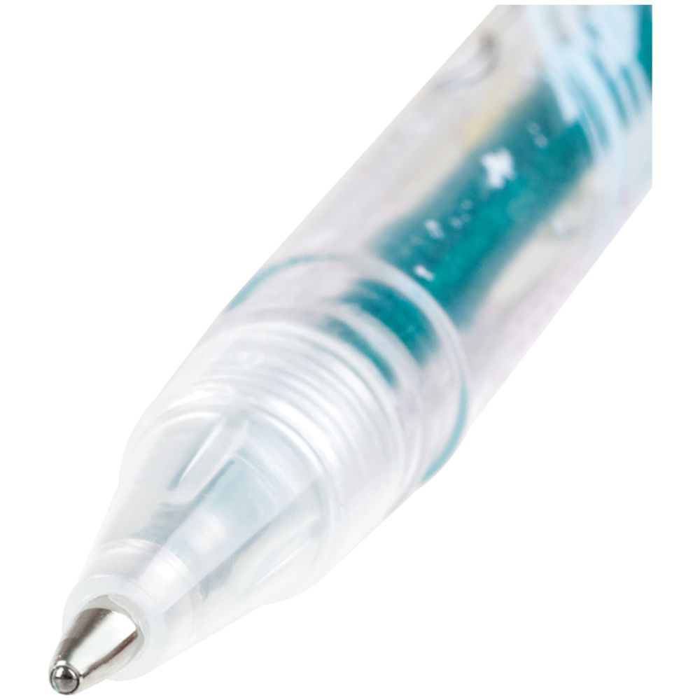 Набор гелевых ручек 6цв. Спейс, Милые зверушки, 1.0мм, с блёстками