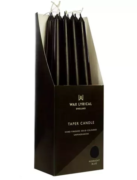 Wax Lyrical - Конусная свеча Midnight Blue, 25см, без запаха - 1 шт. / артикул   U1104  / GTIN 5015802228472