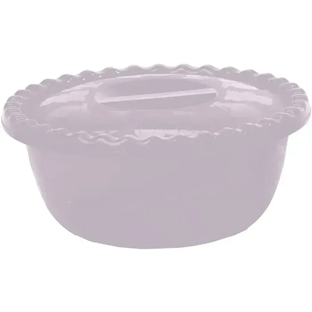 Миска круглая 3л с крышкой чайная роза (комплект 35 шт)