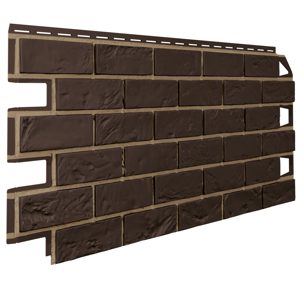 Панель отделочная Vilo Brick DARK BROWN с фугой