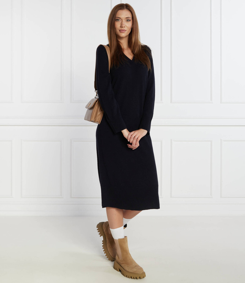 Хлопковое платье Marc Cain - черный(VS 21.09 M56)