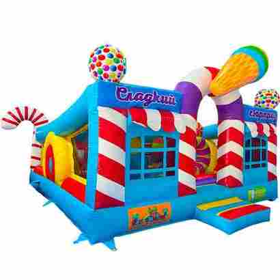 Коммерческий надувной батут «Мороженое 3», 5*5*3,5 м