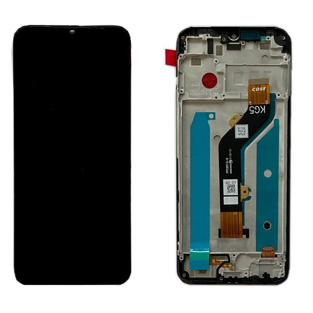 Дисплей для Tecno Spark Go 2022 с тачскрином и рамкой Черный - OR