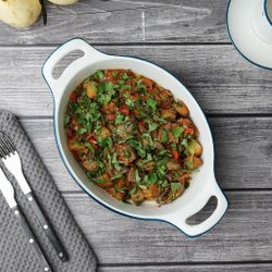 Блюдо овальное 33*20,8 см h5,9 см 1600 мл с ручками   P.L. Proff Cuisine [1]