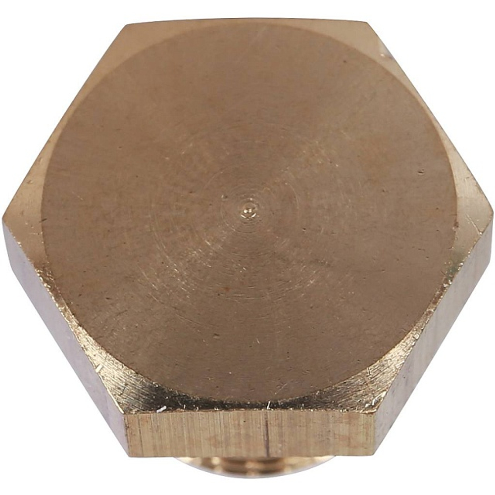 Заглушка с наружной резьбой STOUT SFT 0024 - 1/8" (для стальных труб, латунь без покрытия)