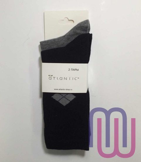 Носки мужские (2 пары) ATLANTIC 2MSC-416