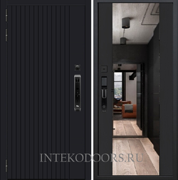 Вертикаль Черная V8 зеркало ELIT