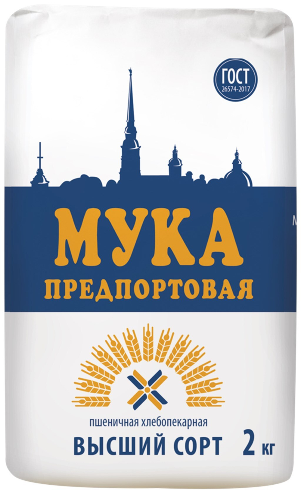 Мука пшеничная в/с "Предпортовая" 2кг.