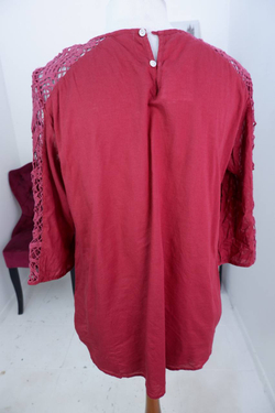 Блузка красивая, в стиле бохо, визуально на 50 размер