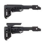 Складной приклад АКМ с подщечником, DLG Tactical