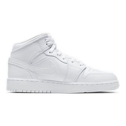 Кроссовки Air Jordan 1 Mid GS Triple White