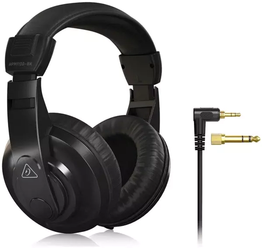 BEHRINGER HPM1100-BK - универсальные наушники закрытого типа, 20 Гц - 20 кГц, 96 дБ, 32 Ом, цвет черный.