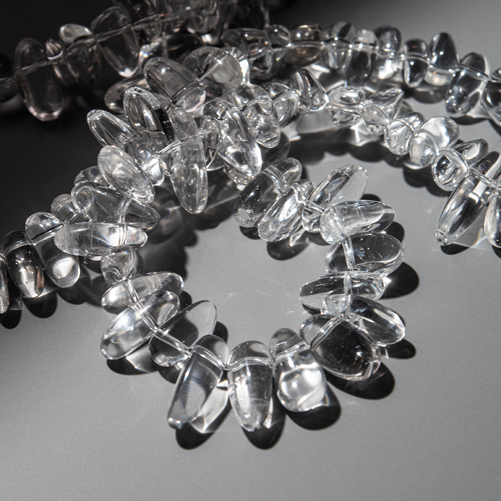 Горный хрусталь натуральный, перышки, фриформ, 10-18*3-8мм