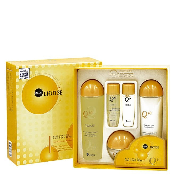 Набор для ухода за лицом Bergamo Elle Lhotse Coenzyme Q10 3 Set с коэнзимом (тоник, лосьон, крем)