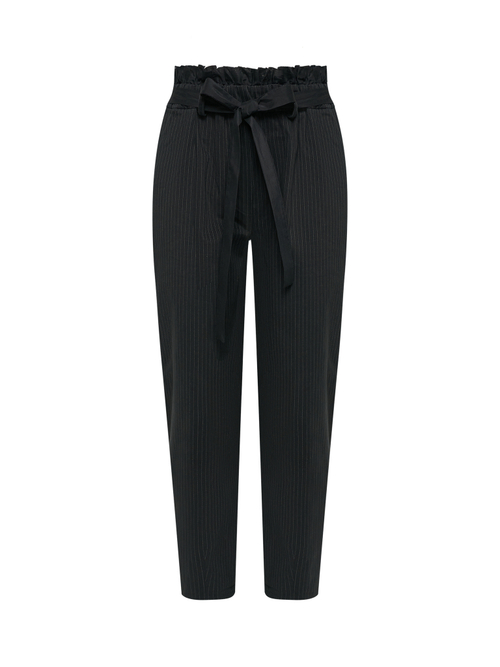 Брюки бананы черного цвета в полоску AW/25